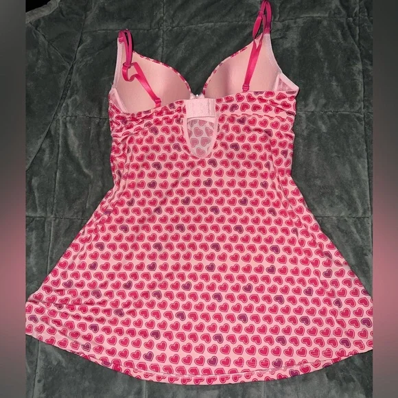 Pink Heart Patterned Slip - Picture 4 of 5